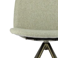 Figaro 2 Chaise moderne pivotante en tissu et pieds métal
