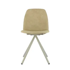Fiona 2 Chaise moderne en tissu et pieds métal