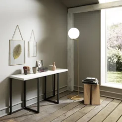Flap Table console extensible en mélaminé