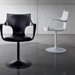 Flûte Sovet® Chaise design pivotante avec accoudoirs