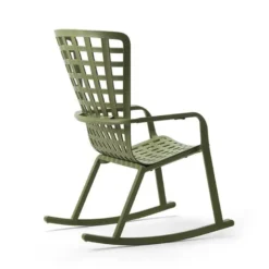 Folio Rocking chair design extérieur réglable en polypropylène
