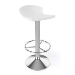 Free Tabouret bar pivotant italien en technopolymère et métal chromé