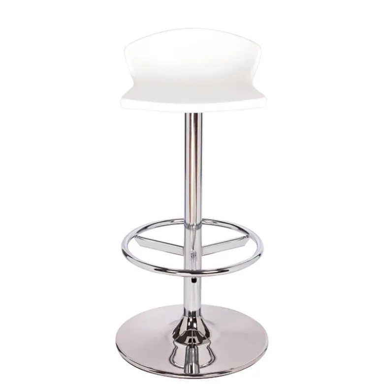 Free Tabouret bar pivotant italien en technopolymère et métal chromé