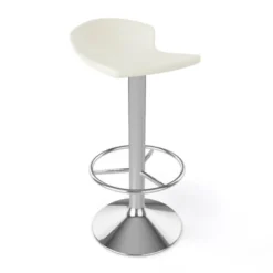 Free Tabouret bar pivotant italien en technopolymère et métal chromé