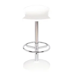 Free Tabouret bar pivotant italien en technopolymère et métal chromé