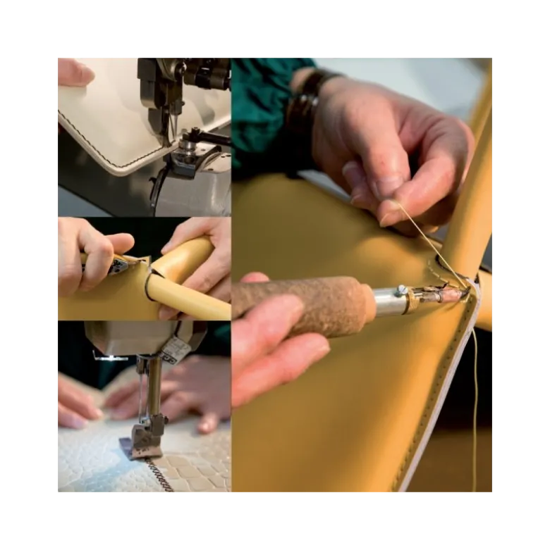 Giada Chaise de salle à manger en croûte de cuir