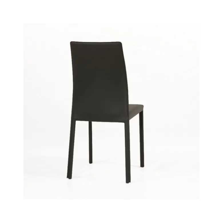 Giada Chaise de salle à manger en croûte de cuir