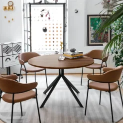 Giove Connubia® Table ronde extensible en mélaminé