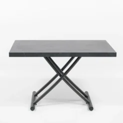Géniale Table basse relevable petit espace en mélaminé