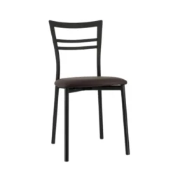 Go 1419 Chaise de cuisine rembourrée en synthétique et métal