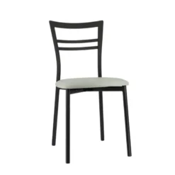 Go 1419 Chaise de cuisine rembourrée en synthétique et métal