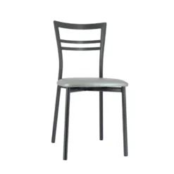 Go 1419 Chaise de cuisine rembourrée en synthétique et métal