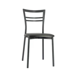 Go 1419 Chaise de cuisine rembourrée en synthétique et métal
