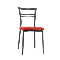 Go 1419 Chaise de cuisine rembourrée en synthétique et métal