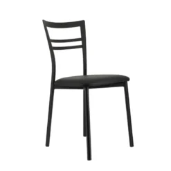 Go 1419 Chaise de cuisine rembourrée en synthétique et métal