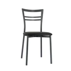 Go 1419 Chaise de cuisine rembourrée en synthétique et métal