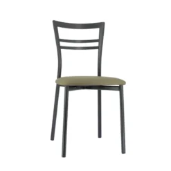 Go 1419 Chaise de cuisine rembourrée en synthétique et métal