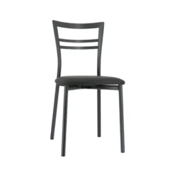 Go 1419 Chaise de cuisine rembourrée en synthétique et métal