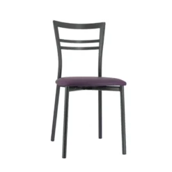Go 1419 Chaise de cuisine rembourrée en synthétique et métal