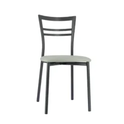 Go 1419 Chaise de cuisine rembourrée en synthétique et métal