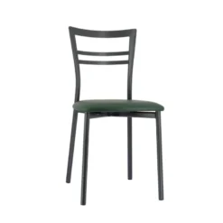 Go 1419 Chaise de cuisine rembourrée en synthétique et métal