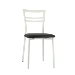 Go 1419 Chaise de cuisine rembourrée en synthétique et métal