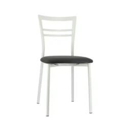 Go 1419 Chaise de cuisine rembourrée en synthétique et métal