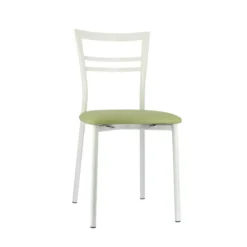 Go 1419 Chaise de cuisine rembourrée en synthétique et métal