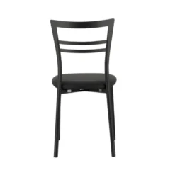 Go 1419 Chaise de cuisine rembourrée en synthétique et métal