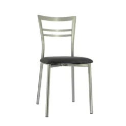 Go 1419 Chaise de cuisine rembourrée en synthétique et métal