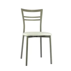 Go 1419 Chaise de cuisine rembourrée en synthétique et métal
