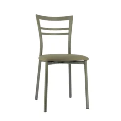 Go 1419 Chaise de cuisine rembourrée en synthétique et métal