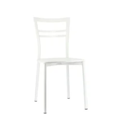 Go Connubia® Chaise contemporaine en métal et assise multiplis bois