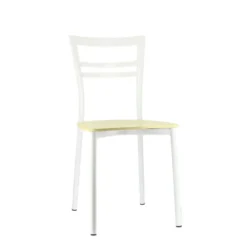 Go Connubia® Chaise contemporaine en métal et assise multiplis bois