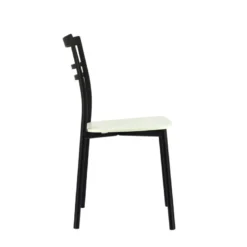 Go Connubia® Chaise contemporaine en métal et assise multiplis bois