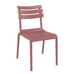Helen Chaise de jardin moderne empilable en polypropylène