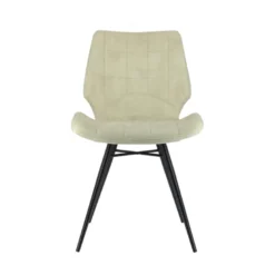 IbérisChaise design vintage rembourrée en velours