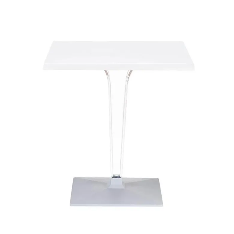 Ice Table carrée en polycarbonate et stratifié