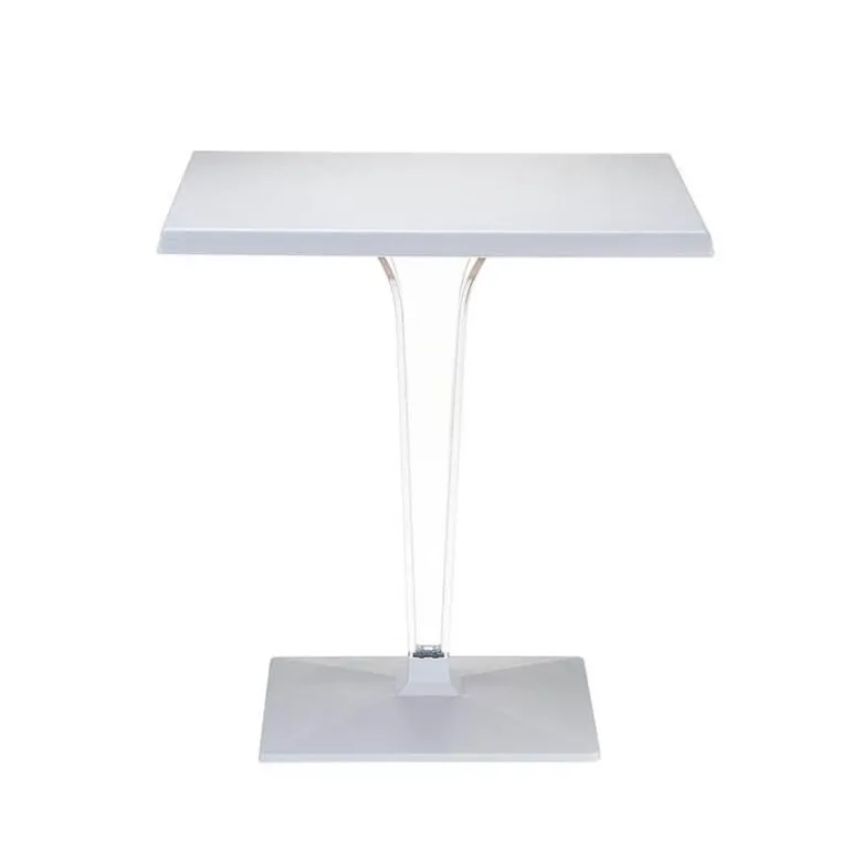 Ice Table carrée en polycarbonate et stratifié