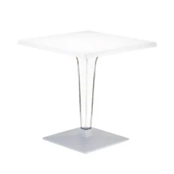 Ice Table carrée en polycarbonate et stratifié
