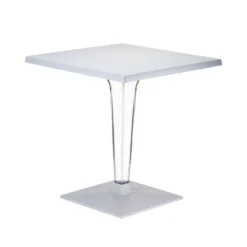 Ice Table carrée en polycarbonate et stratifié