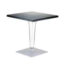 Ice Table carrée en polycarbonate et stratifié