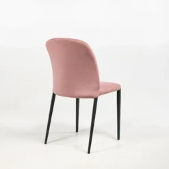 Julie Chaise en tissu italienne avec pieds en métal