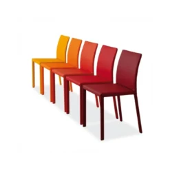 Kiris Chaise en croûte de cuir italienne