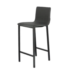 Koko Mobliberica® Tabouret snack en simili dossier bas avec pieds en métal