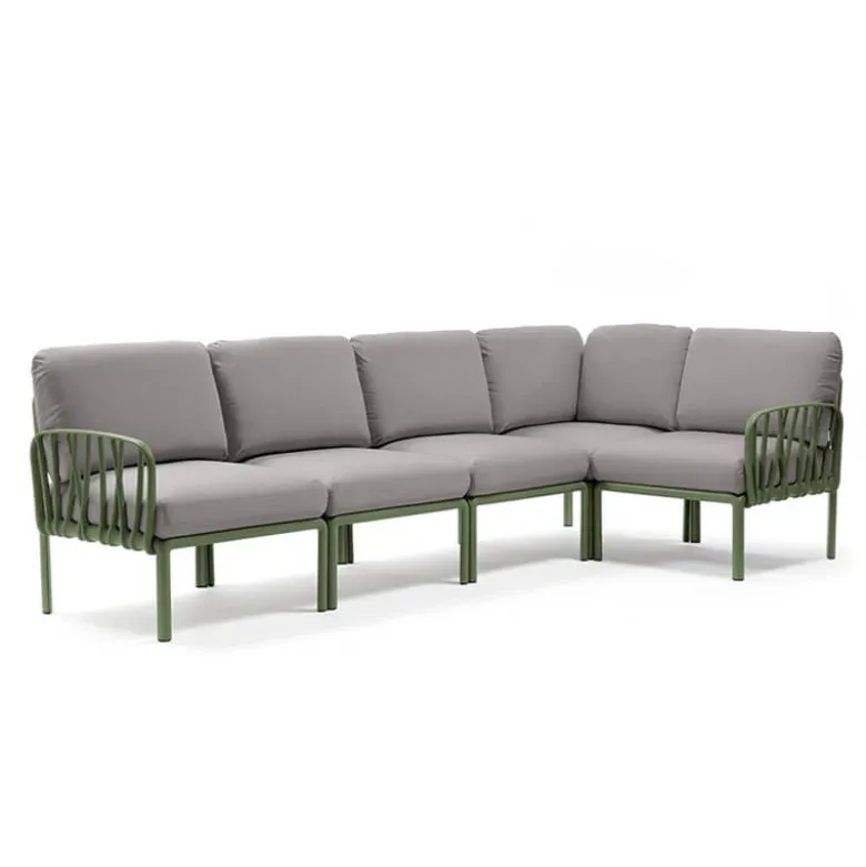 Komodo Canapé modulable d'extérieur 5 places