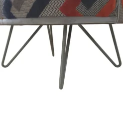 Léa Fauteuil lounge design art déco avec pieds épingle fabrication française