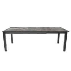 Lakera Table en Dekton rectangulaire extensible avec pieds en métal