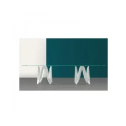 Lambda Sovet® Table de salle à manger design en verre 320 x 120 cm