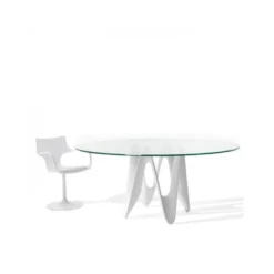 Lambda Sovet® Table ovale design en verre